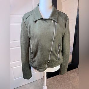 Vigoss Women's Faux Suede Moto Jacket, size M